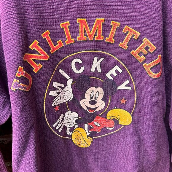 Vintage Disney Mickey Mouse Unlimited Thermal Womens Medium - Picture 3 of 3